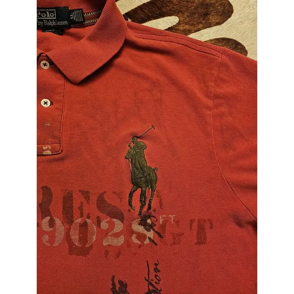 Vintage POLO Ralph Lauren Custom Fit Red Everest Expedition Big Pony Size XL